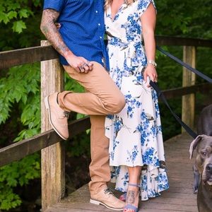 Lulus floral wrap dress